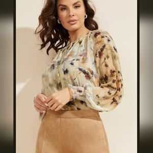 Marciano Multicolor Floral Blouse